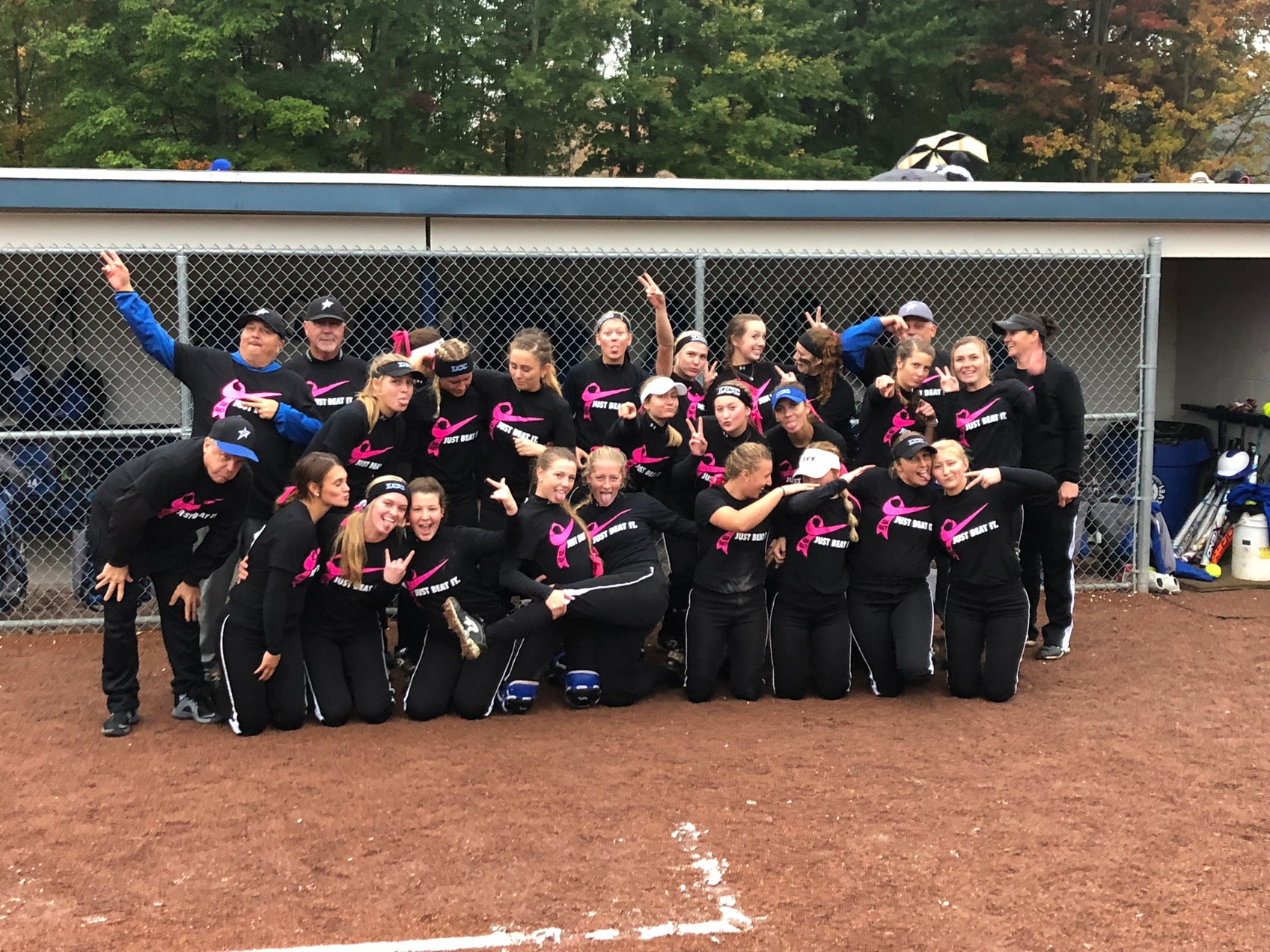 Softball Team supports AD's wife's fight against Breast Cancer