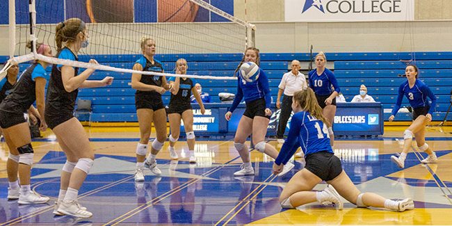 Volleyball team falls in tourney opener
